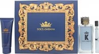 Image of Dolce & Gabbana K Gift Set 100ml Eau de Toilette + 10ml Eau de Toilette + 75ml Aftershave Balm