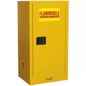 Image of Flammable Substance Storage Cabinet - 585mm x 460mm x 1120mm - 3-Point Key Lock