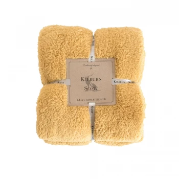 Image of Gallery Teddy Fleece Throw - Duck Egg