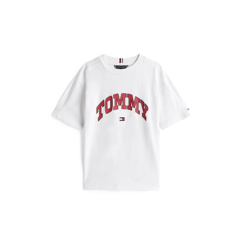 Image of Tommy Hilfiger Kids Varsity T-Shirt White YBR male 14Y