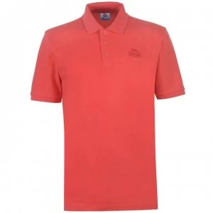 Image of Lonsdale Plain Polo Mens - Poppy Red