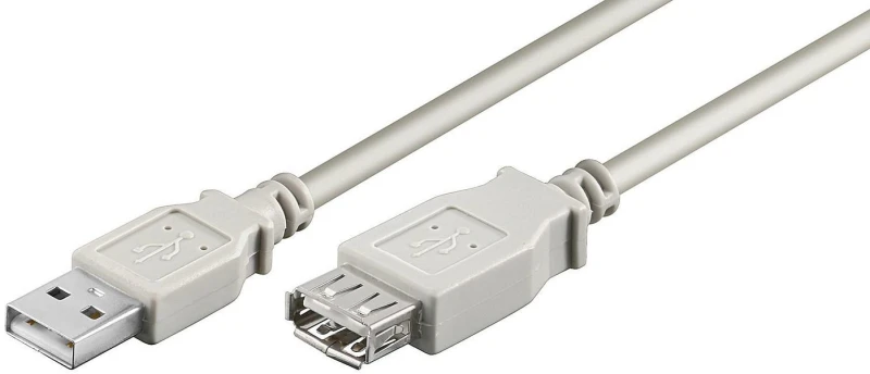 Image of Microconnect USBAAF05 USB cable USB 2.0 0.5 m USB A Grey