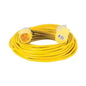 Image of Defender Extension Lead Yellow 1.5mm2 16A 25m - 110V