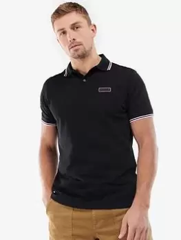 Image of Barbour International Event Small Logo Tipped Polo Shirt