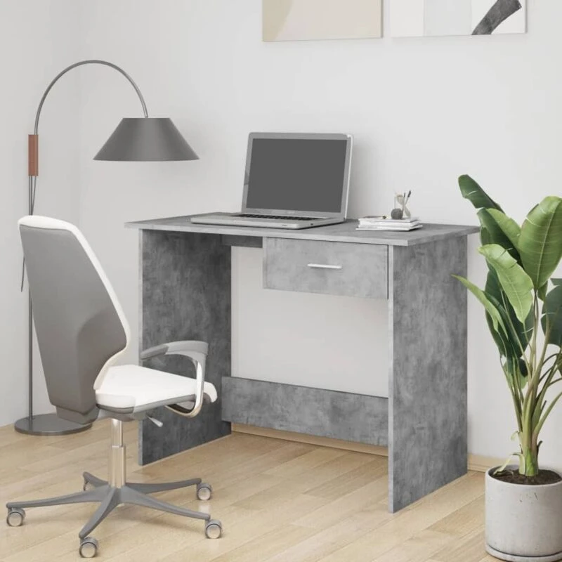 Image of VIDAXL Desk Concrete Grey 100x50x76cm Engineered Wood Vidaxl 8719883739502