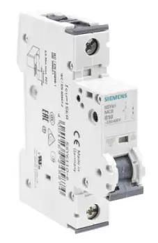Image of Siemens Sentron 10A MCB Mini Circuit Breaker1P Curve B, Breaking Capacity 6 kA
