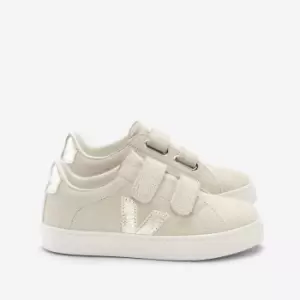 Image of Kids Small Esplar Flatform Trainers in Suede with Touch 'n' Close Ta