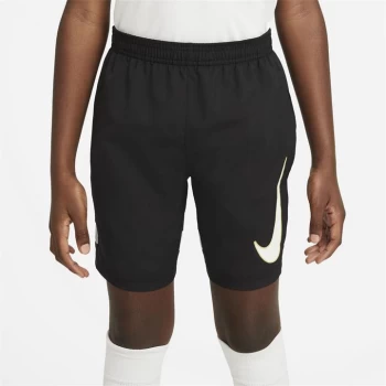 Image of Nike Dri-FIT Academy Big Kids Graphic Soccer Shorts - Black/White