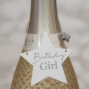 Image of Milestones Star Wine Bottle Tag - Birthday Girl