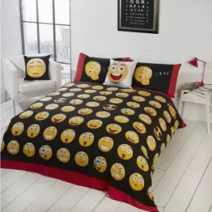 Image of Icons Emoji Reversible Duvet Cover Set King Size