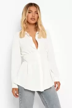 Image of Shirred Waist Shirt