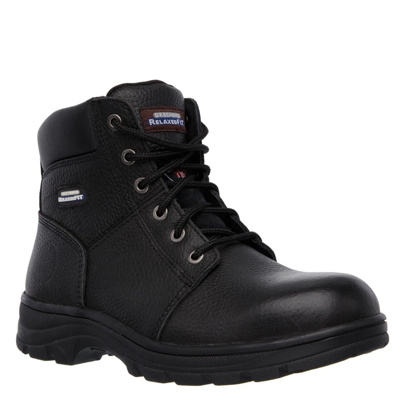Image of Skechers Work Workshire Mens Steel Toe Cap Safety Boots - Black 9.5