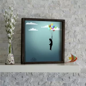 Image of KZM528 Multicolor Decorative Framed MDF Painting