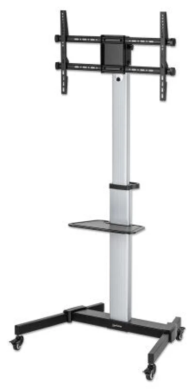 Image of Manhattan Manhattan Trolley Mount Stand for TV & Monitors, For screens: 37" to 86", -10 to 5° Tilt, 90° Rotation, VESA compatability: all between 200x