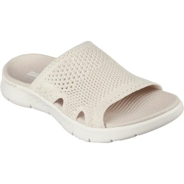 Image of Skechers Womens GO WALK Flex Elation Comfort Slide Sandals UK Size 6 (EU 39) Natural SKE2256-NAT-6