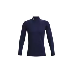 Image of Under Armour ColdGear Armour Fitted Mock - Midnight Navy - L
