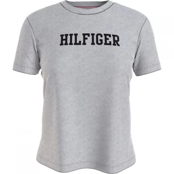 Image of Tommy Bodywear Cn Tee Ss Hilfiger - Mid Grey Hthr