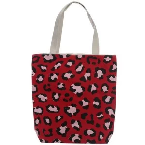 Image of Wild Life Animal Print Cotton Bag with Zip and Lining
