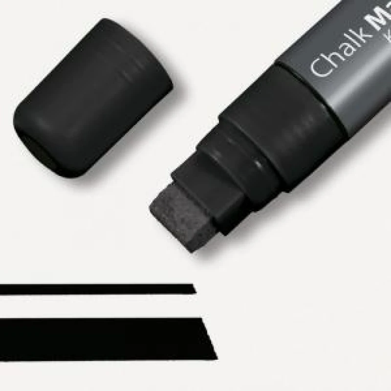 Image of Chalk Marker, Black Chisel Tip 5 - 15mm - Single Pack - GL170