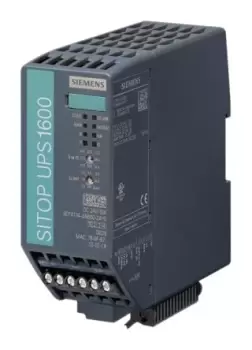 Image of Siemens SITOP UPS1600 UPS DIN Rail Power Supply 22 29V dc Input, 24V dc Output, 10A 240W