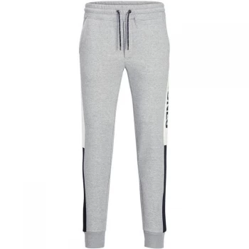 Image of Jack and Jones Colour Block Logo Sweat Pants - Light Grey