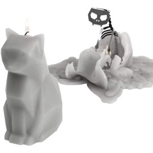 Image of Grey Kisa Cat PyroPet Candle