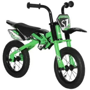 Image of Homcom 12" Kids Balance Bike For Ages 3-6 Years - Green