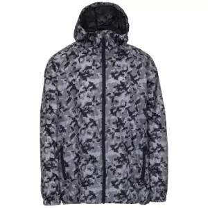 Image of Trespass Qikpac Printed Packaway Waterproof Jacket (XXS) (Grey Camo)