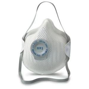 Image of Moldex FFP3V Mask ActivForm Seal and DuraMesh Shell White Ref M2555