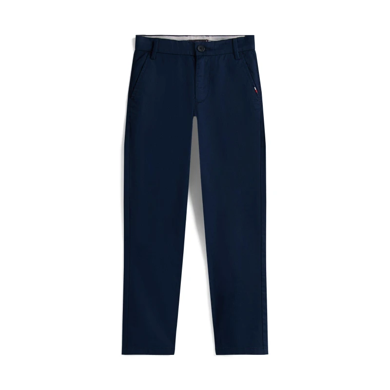 Image of Tommy Hilfiger Kids Adaptable Waistband Durable Chinos Dark Night Navy male 14Y