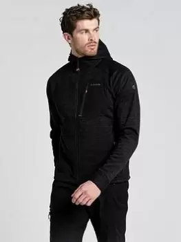 Image of Craghoppers Tarbert Zip Hood Sweat, Black Size XL Men