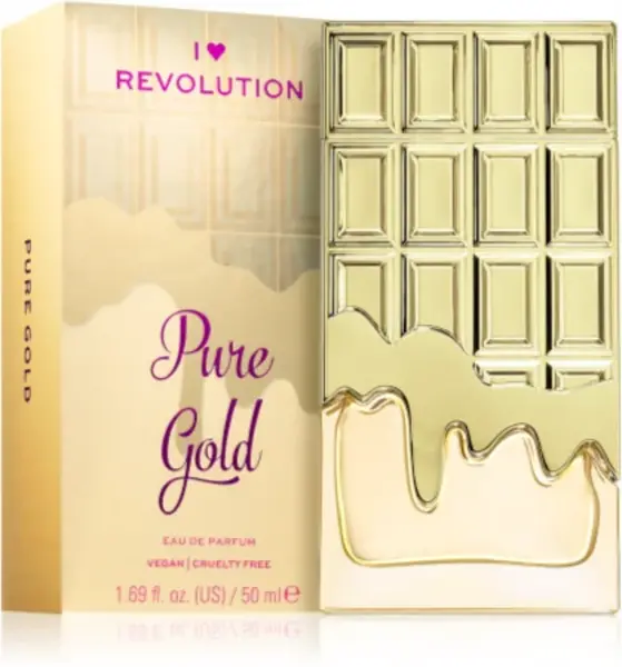 Image of I Heart Revolution Pure Gold Eau de Parfum For Her 50ml