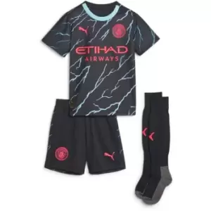 Image of Puma Manchester City Third Minikit 2023 2024 Infants - Blue