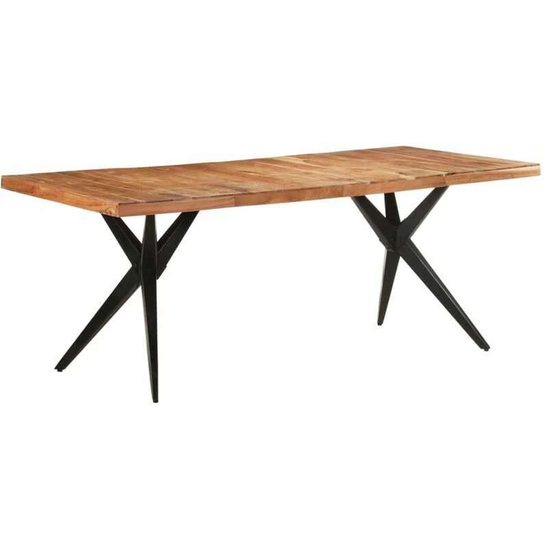 Image of VIDAXL Vidaxl - Dining Table 200x90x76cm Solid Acacia Wood 8720286068373