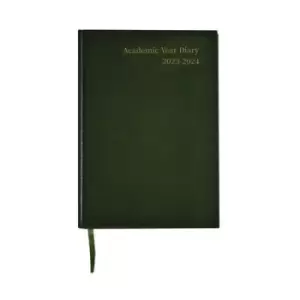 Image of Academic Diary Week To View A5 Green 2023-2024 KF3A5AGN23