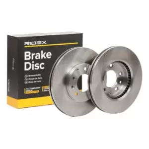 Image of RIDEX Brake disc 82B0129 Brake rotor,Brake discs MAZDA,6 Station Wagon (GY),6 (GG),6 Hatchback (GG)