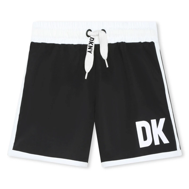 Image of DKNY Logo Swim Shorts Juniors - Black One Size