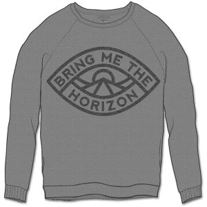 Image of Bring Me The Horizon - Eye Unisex Medium Sweatshirt - Grey
