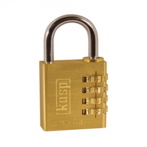 Image of Kasp Brass Combination Padlock 40mm - 40mm
