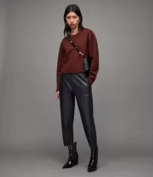 Image of AllSaints Womens Vika Boiled Jumper, Ginger Orange, Size: M