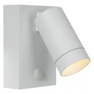 Image of Lucide TAYLOR - Wall Spotlight Outdoor, PIR Sensor - 1xGU10 - IP54 - White