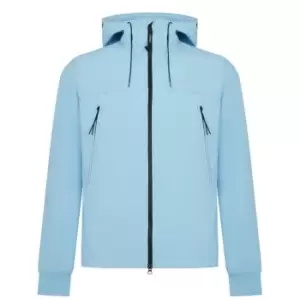 Image of CP COMPANY Softshell Goggle Hooded Jacket - Blue