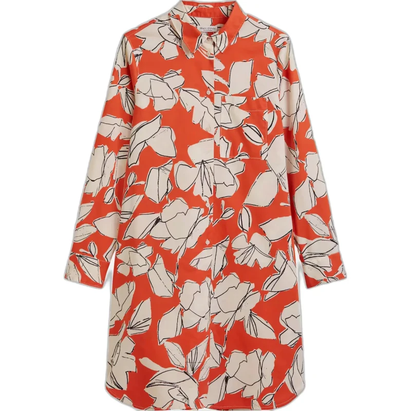 Image of Marc O'Polo Long sleeve shirt dress For Her Marc O'Polo A-Line Multicolore Female 38