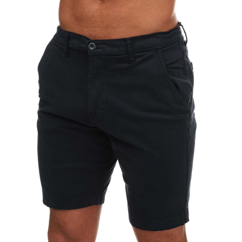 Image of Duck and Cover Moreshore Chino Shorts Navy male 32 inch