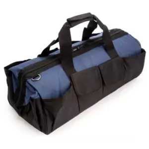 Image of XTrade X0920001 Wide Mouth Tool Bag Black/Blue 600 x 340 x 270mm