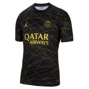 Image of Air Jordan Paris Saint Germain Fourth Shirt 2023 2024 Adults - Black