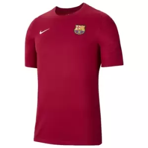 Image of 2021-2022 Barcelona Training Shirt (Noble Red)