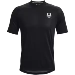Image of Under Armour Armourprint Short Sleeve T Shirt Mens - Black