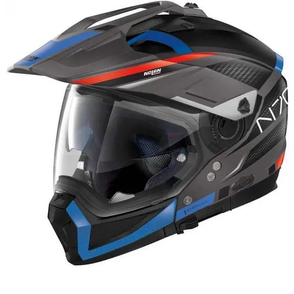 Image of Nolan N70-2 X Earthquake 48 Flat Lava Grey ECE 22.06 Multi Helmet Size S