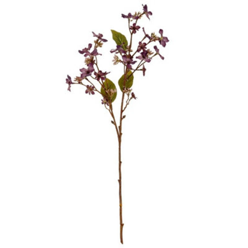 Image of Hill Interiors Purple Vernicia Fordii Spray Artificial Flower - Plastic - L22 X W10 X H63cm - Purple